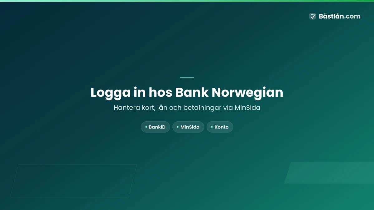 Logga in hos Bank Norwegian