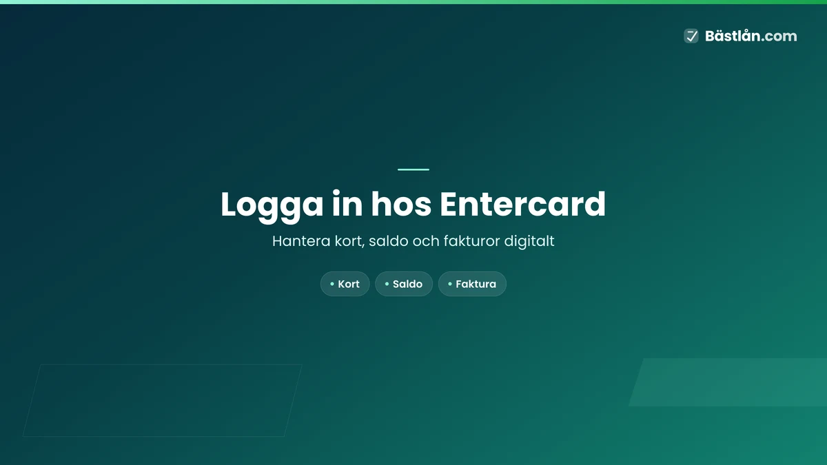 Logga in hos Entercard Swedbank