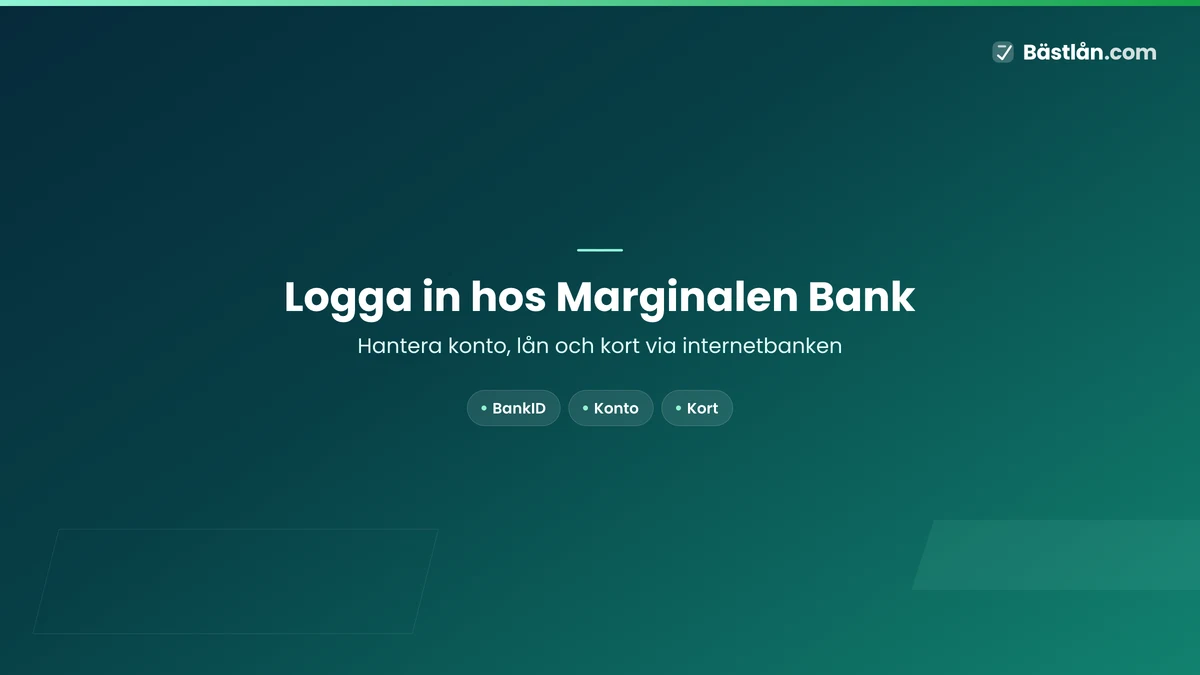 Logga in hos Marginalen Bank