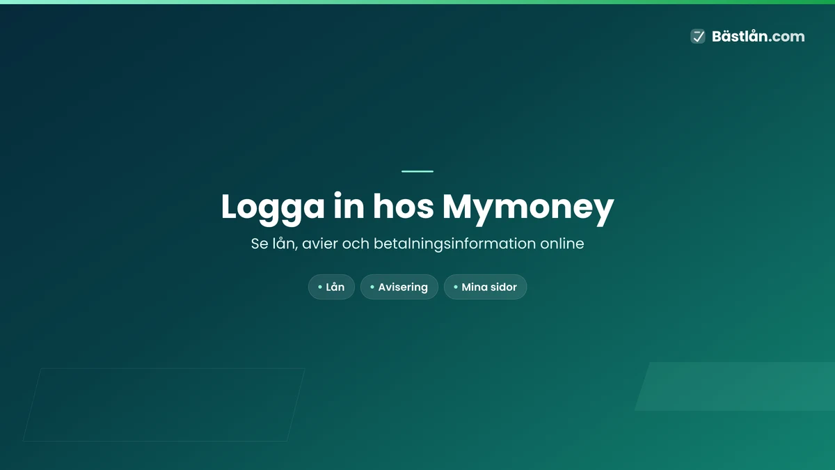 Logga in hos Mymoney