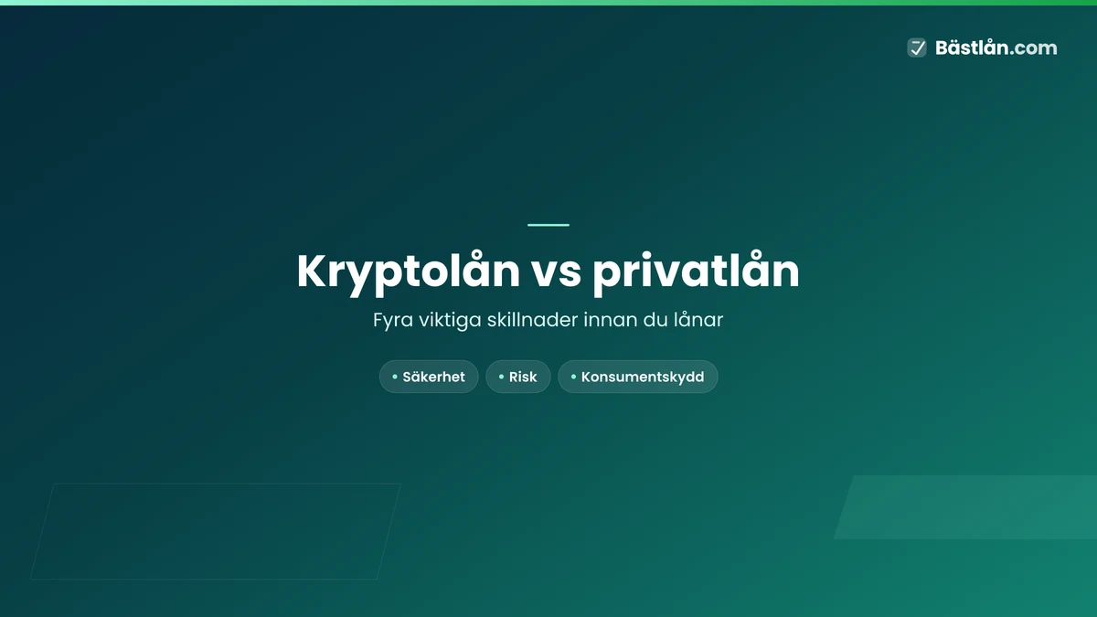 4 skillnader mellan kryptolån och privatlån