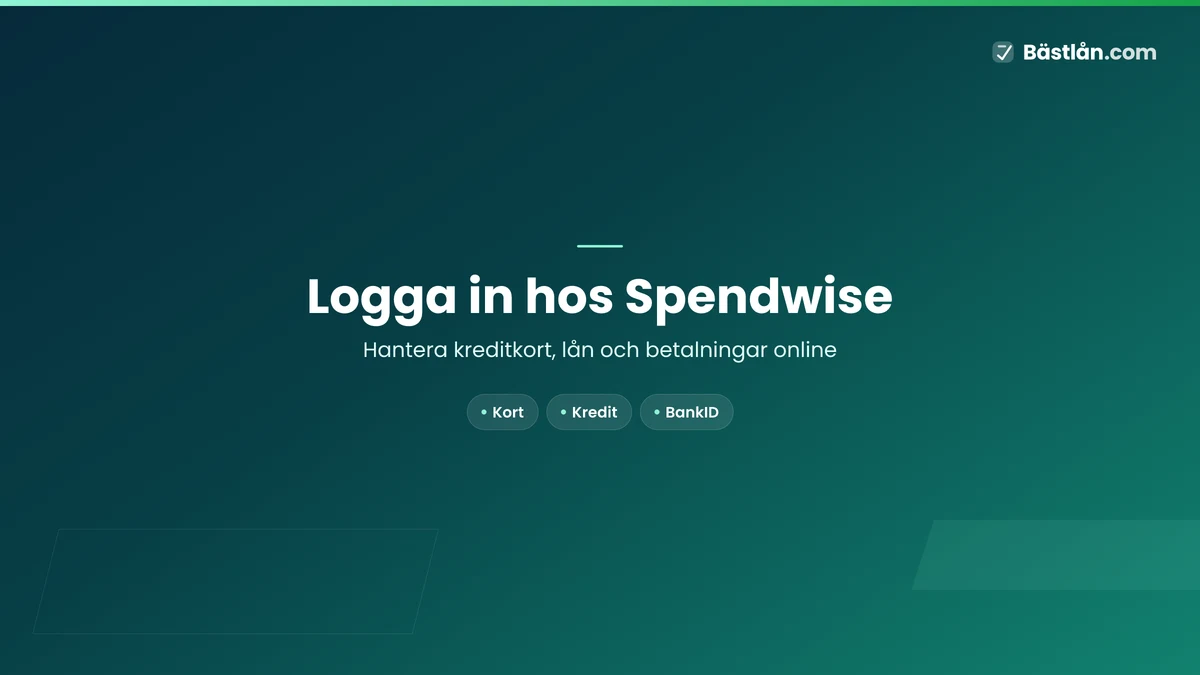 Logga in hos Spendwise